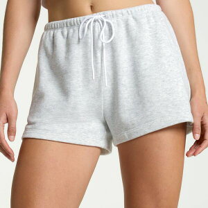 DSG ���f�B�[�X �{�g���X �J�W���A���p���c �p�C�� �t���[�X DSG Women's Classic Fleece Lightweighterry Short Light Heather Grey �O���[