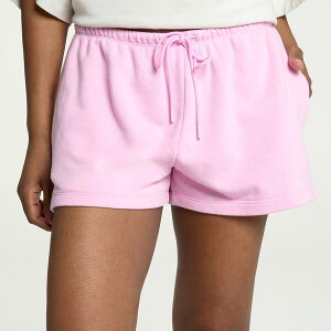 DSG ���f�B�[�X �{�g���X �J�W���A���p���c �p�C�� �t���[�X DSG Women's Classic Fleece Lightweighterry Short Lilachiffon ���C���b�N