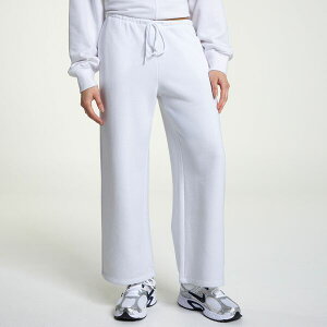 DSG ���f�B�[�X �{�g���X �J�W���A���p���c �p�C�� �t���[�X DSG Women's Classic Fleece Lightweighterry Pant Pure White �z���C�g