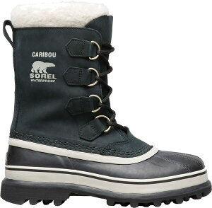 �\���� ���f�B�[�X �V���[�Y �u�[�c�E���C���u�[�c SOREL Women's Caribou Waterproof Insulated Winter Boots Black �u���b�N