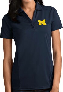 �A���e�B�O�A ���f�B�[�X �g�b�v�X �|���V���c Antigua Women's Michigan Wolverines Blue Tribute Performance Polo NoColor �u���[