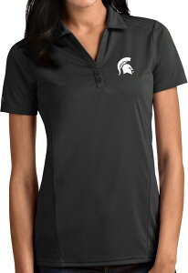 �A���e�B�O�A ���f�B�[�X �g�b�v�X �|���V���c Antigua Women's Michigan State Spartans Grey Tribute Performance Polo NoColor �O���[