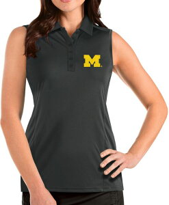 �A���e�B�O�A ���f�B�[�X �g�b�v�X �^���N�g�b�v �m�[�X���[�u Antigua Women's Michigan Wolverines Grey Tribute Sleeveless Tank Top NoColor �O���[