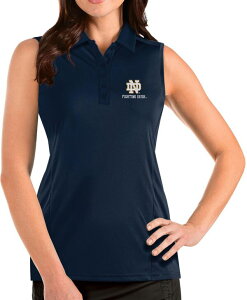 �A���e�B�O�A ���f�B�[�X �g�b�v�X �^���N�g�b�v �m�[�X���[�u Antigua Women's Notre Dame Fighting Irish Navy Tribute Sleeveless Tank Top NoColor �l�C�r�[