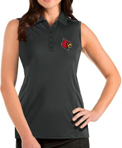 �A���e�B�O�A ���f�B�[�X �g�b�v�X �^���N�g�b�v �m�[�X���[�u Antigua Women's Louisville Cardinals Grey Tribute Sleeveless Tank Top NoColor �O���[