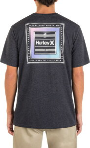 �n�[���[ �����Y �g�b�v�X T�V���c �O���t�B�b�N Hurley Men's Everyday Washed Tropic Box Short Sleeve Graphic T-Shirt Black Heather �u���b�N