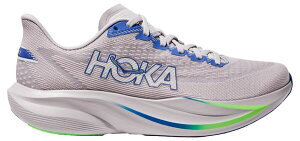 �z�J�I�l�I�l �����Y �V���[�Y �X�j�[�J�[ HOKA Men's Mach 7 Running Shoes Ash Grey/Cobalt Blue �O���[