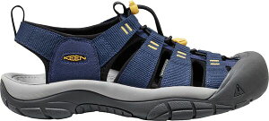 �L�[�� �����Y �V���[�Y �T���_�� KEEN Men's Newport H2 Sandals Naval Academy/Keen Yellow �C�G���[