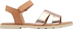 �\���� ���f�B�[�X �V���[�Y �T���_�� �A���N�� SOREL Women's Ella III Ankle Strap Flat Sandal Honest Beige �x�[�W��