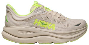 �z�J�I�l�I�l �����Y �V���[�Y �X�j�[�J�[ HOKA Men's Bondi 9 Running Shoes Grout/Neon Yuzu