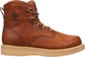 �W���[�W�A�u�[�c �����Y �V���[�Y �u�[�c�E���C���u�[�c T�V���c Georgia Boots Men's Wedge Steel Toe Work Boots Barracuda Gold �S�[���h