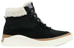 �\���� ���f�B�[�X �V���[�Y �X�j�[�J�[ SOREL Women's Out N About IV Mid WP Sneaker Black/Sea Salt �u���b�N