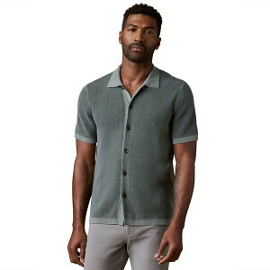 �t�@���e�B �����Y �A�E�^�[ �j�b�g�E�Z�[�^�[ �V���c Faherty Men'sunwashed Sweater Shirt Mountain Olive �I���[�u