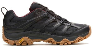 ������ �����Y �V���[�Y �X�j�[�J�[ ���U�[ Merrell Men's Moab 3 Luxe Leather Hiking Shoes Black/Gum �u���b�N