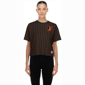 �j���[�G�� ���f�B�[�X �g�b�v�X T�V���c New Era Women's Baltimore Orioles Black Throwback T-Shirt NoColor �u���b�N
