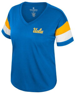 �R���V�A�� ���f�B�[�X �g�b�v�X T�V���c V�l�b�N Colosseum Women's UCLA Bruins Blue Sparkle V-Neck T-Shirt NoColor �u���[