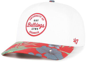 �t�H�[�e�B�[�Z�u�� ���f�B�[�X �A�N�Z�T���[ �X�q '47 Adult Georgia Bulldogs White Beach Side Hitch Adjustable Hat NoColor �z���C�g