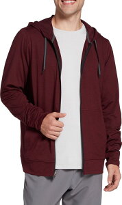 DSG �����Y �A�E�^�[ �p�[�J�[�E�X�E�F�b�g DSG Men's 365 Full-Zip Hoodie Pure Black/Team Burgundy �u���b�N