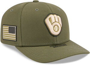 �j���[�G�� �����Y �A�N�Z�T���[ �X�q New Eradult Armed Forces Day 2026 Milwaukee Brewers 9Seventy Adjustable Stretch-Snap Hat NoColor