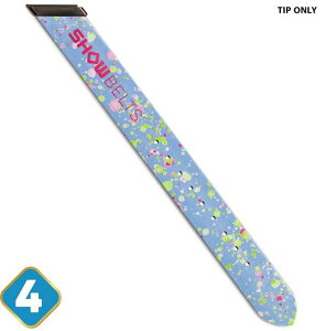 �i�R�[�i �����Y �A�N�Z�T���[ �x���g Nokona ShowBelt 4-Piece Custom Belt: Tip Only (Piece #4) Green Splatter �O���[��