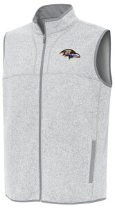 �A���e�B�O�A �����Y �g�b�v�X �x�X�g Antigua Men's Baltimore Ravens Fortune Full Zip Vest NoColor