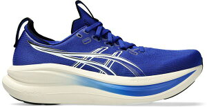 �A�V�b�N�X �����Y �V���[�Y �X�j�[�J�[ ASICS Men's GEL-NIMBUS 28 Running Shoes Prussian Blue/Cream �N���[��