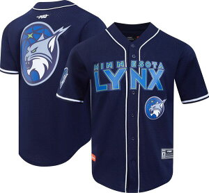 �v���X�^���_�[�h �����Y �g�b�v�X �V���c ���b�V�� �_�E�� �W���[�W�[ Pro Standard Men's Minnesota Lynx Mesh Navy Button-Down Jersey NoColor �l�C�r�[