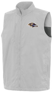 �A���e�B�O�A �����Y �g�b�v�X �x�X�g Antigua Men's Baltimore Ravens Brisk Full Zip Vest NoColor