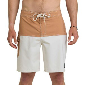 �N�C�b�N�V���o�[ �����Y �{�g���X �n�[�t�p���c�E�V���[�c �V���[�g�p���c Quiksilver Men's Original Blocked 19 Boardshorts Bone White �z���C�g