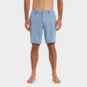 �N�C�b�N�V���o�[ �����Y �{�g���X �n�[�t�p���c�E�V���[�c �V���[�g�p���c Quiksilver Men's Union Heather Amphibian 20 Boardshorts Riviera �w�U�[