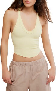 �t���[�s�[�v�� ���f�B�[�X �g�b�v�X �V���c V�l�b�N FP Movement Women's All Clear V Neck Cami Sunlit Yellow �C�G���[