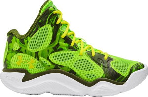 �A���_�[�A�[�}�[ ���f�B�[�X �V���[�Y �X�j�[�J�[ Under Armour Curry Spawn FloTro Basketball Shoes White/Yellow �z���C�g
