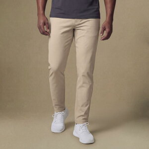 ���@�[�X�g �����Y �{�g���X �J�W���A���p���c VRST Men's Limitless Performance Athletic Fit 5 Pocket Pant Light Greige