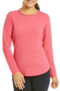 �A�C�r�[�N�[�� ���f�B�[�X �g�b�v�X �V���c �N���[�l�b�N ���b�V�� IBKUL Women's Long Sleeve Mesh Crewneck Watermelon