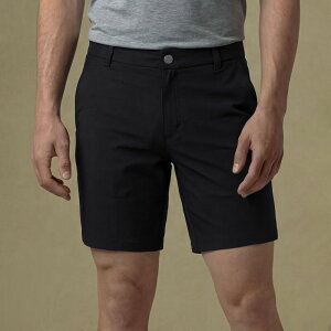���@�[�X�g �����Y �{�g���X �J�W���A���p���c �X�����t�B�b�g VRST Men's Limitless Performance Slim Fit 7 Short Pure Black �u���b�N