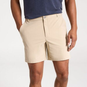 ���@�[�X�g �����Y �{�g���X �n�[�t�p���c�E�V���[�c VRST Men's Limitless Performance Athletic Fit 7 Short Khaki Sand �J�[�L
