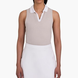 �o�b�h�o�[�f�B�[ ���f�B�[�X �g�b�v�X �|���V���c �m�[�X���[�u Bad Birdie Women'sleeveless Johnny Collar Golf Polo Dove