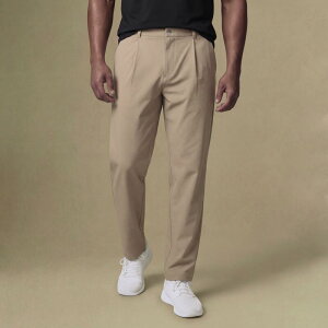 ���@�[�X�g �����Y �{�g���X �J�W���A���p���c �v���[�c VRST Men's Limitless Pleated Cropant Light Greige