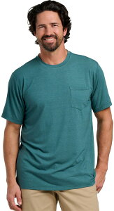 �t���[ �t���C �����Y �g�b�v�X T�V���c Free Fly Men's Bamboo Flex Pocket-Shirt Heather Sea Pine �w�U�[