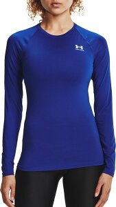 �A���_�[�A�[�}�[ ���f�B�[�X �g�b�v�X �V���c ���� Under Armour Women's HeatGear Compression Long-Sleeve Shirt Royal/White �z���C�g