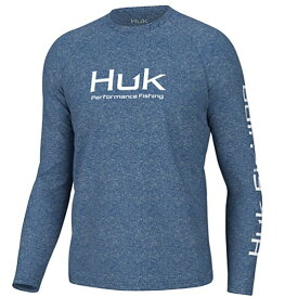 【送料無料】 フック メンズ Tシャツ トップス HUK Men's Pursuit Long Sleeve T-Shirt Set Sail