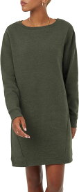 【送料無料】 テンツリー レディース シャツ トップス tentree Women's Fleece Crew Dress Dark Kombu Green