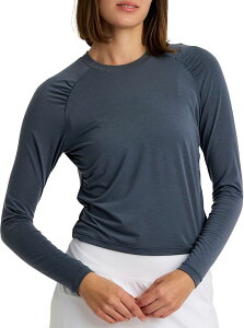 �t���[ �t���C ���f�B�[�X �g�b�v�X �V���c Free Fly Women's Elevate Lightweight Fitted Long Sleeve Shirt Storm Cloud