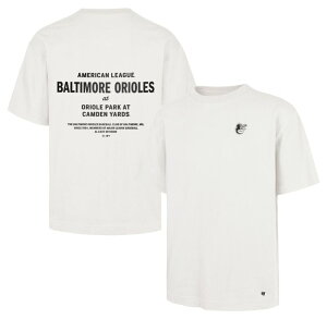 �t�H�[�e�B�[�Z�u�� �����Y �g�b�v�X T�V���c '47 Men's Baltimore Orioles White Leon Foundation T-Shirt NoColor �z���C�g