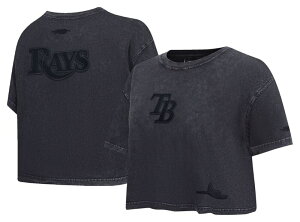 �v���X�^���_�[�h ���f�B�[�X �g�b�v�X T�V���c Pro Standard Women's Tampa Bay Rays Black Washed Classic T-Shirt NoColor �u���b�N