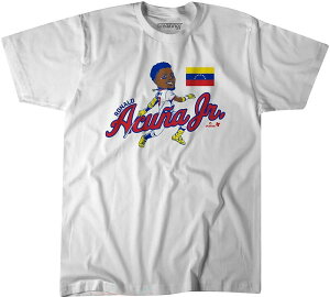 �u���C�L���O T ���f�B�[�X �g�b�v�X T�V���c BreakingT Adult World Baseball Classic 2026 Ronald Acuna Caricature T-shirt NoColor