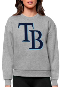 �A���e�B�O�A ���f�B�[�X �g�b�v�X �V���c Antigua Women's Tampa Bay Rays Gray Victory Crew Pullover NoColor �O���[