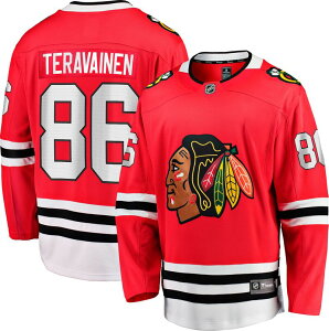 �t�@�i�e�B�N�X �����Y �g�b�v�X �V���c �W���[�W�[ Fanatics NHL Men's Chicago Blackhawks Teuvo Tervinen #86 Breakaway Red Replica Jersey NoColor ���b�h
