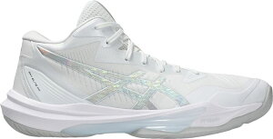�A�V�b�N�X ���f�B�[�X �V���[�Y �X�j�[�J�[ ASICSKY ELITE FF MT 3 Volleyball Shoes White/Pure Silver �z���C�g