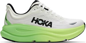 �z�J�I�l�I�l ���f�B�[�X �V���[�Y �X�j�[�J�[ HOKA Women's Bondi 9 Running Shoes White/Green Apple �z���C�g